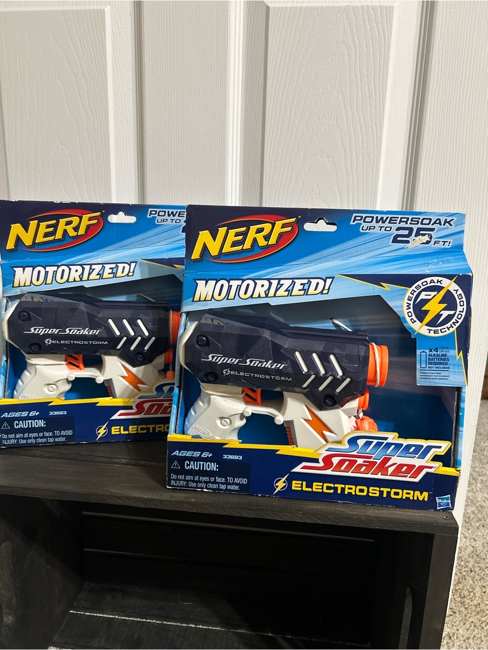 2 Nerf Motorized Super Soaker Electrostorm Guns NIB